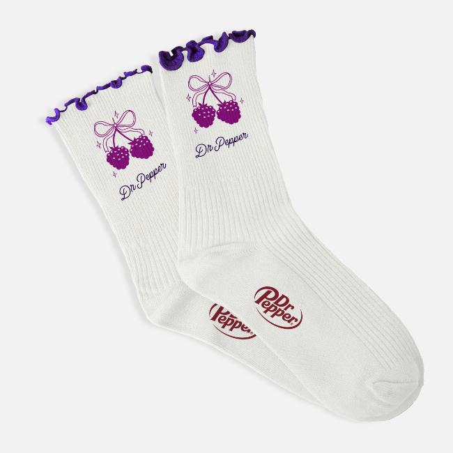 Ruffled Trim Flavor Socks 3-Pack